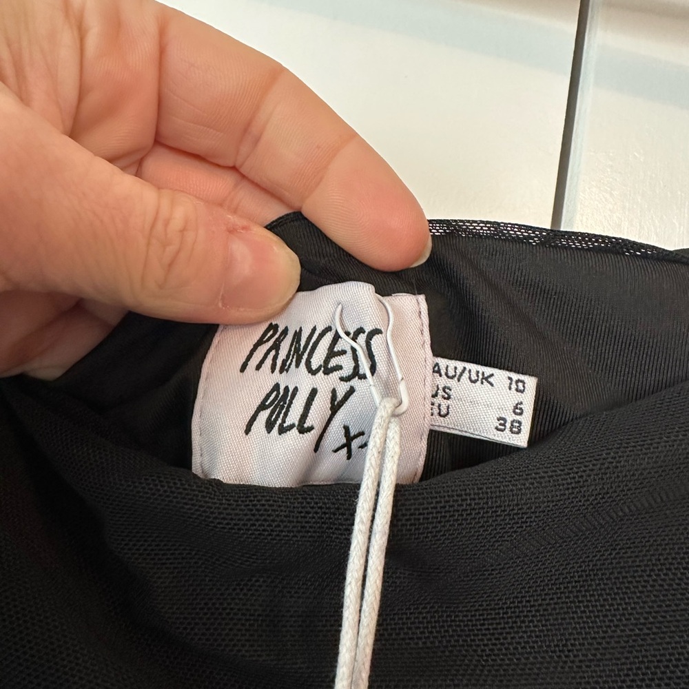 Princess Polly Charvi Mini Dress Black NWT (Size 6) - Picture 6 of 10